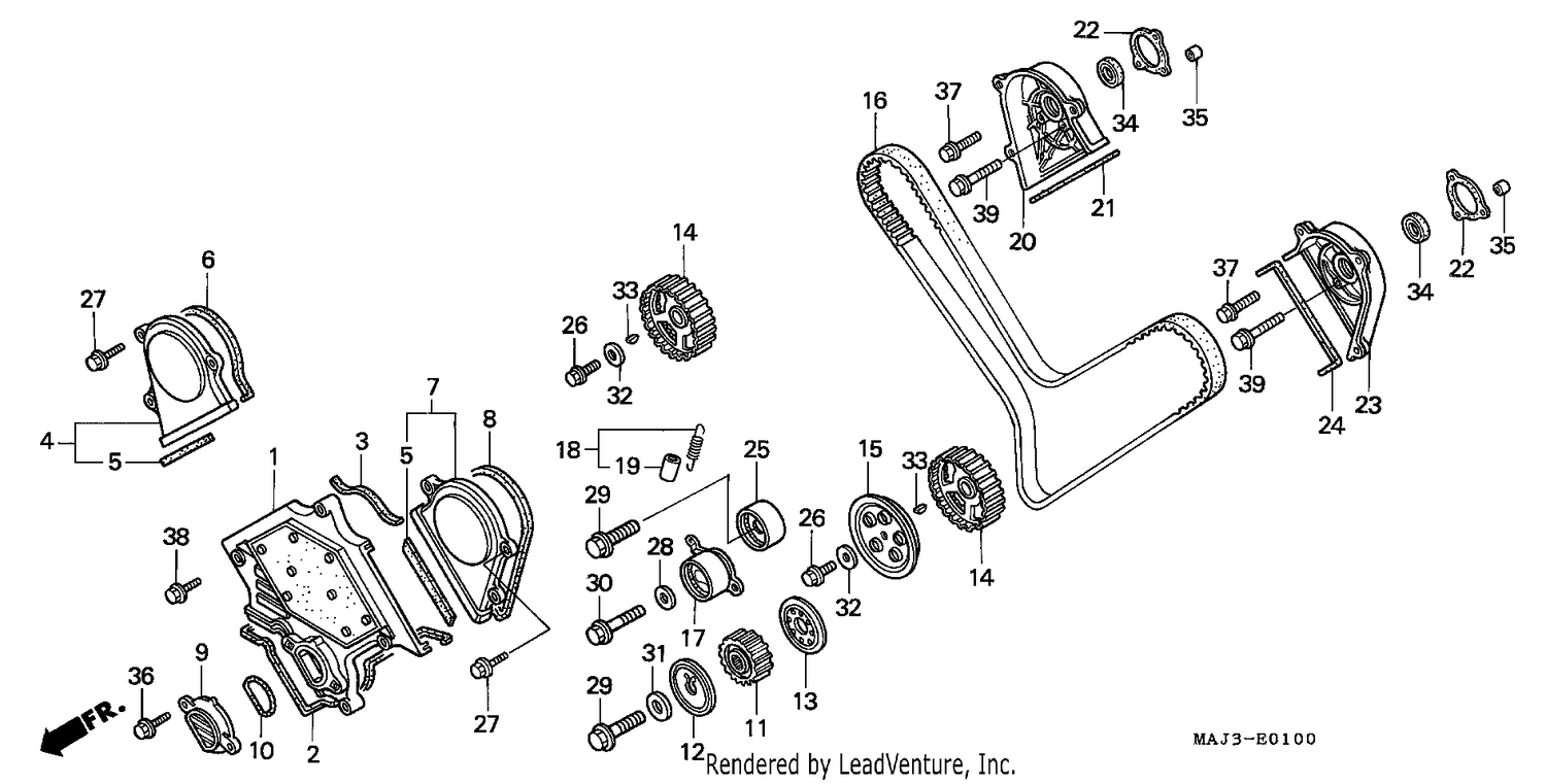 FRONT COVER/TIMING BELT