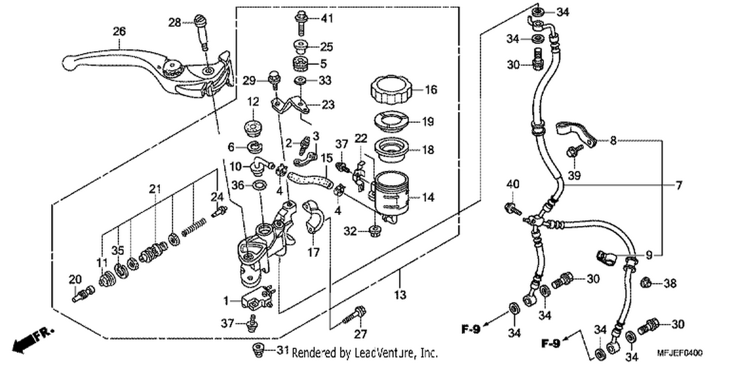  FR. BRAKE MASTER CYLINDER (CBR600RR)