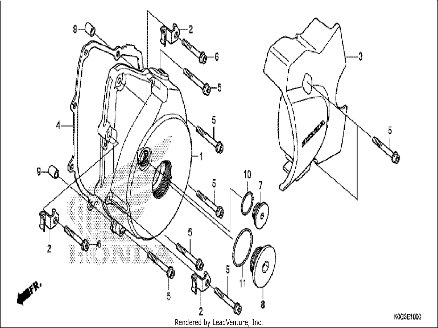  LEFT CRANKCASE COVER