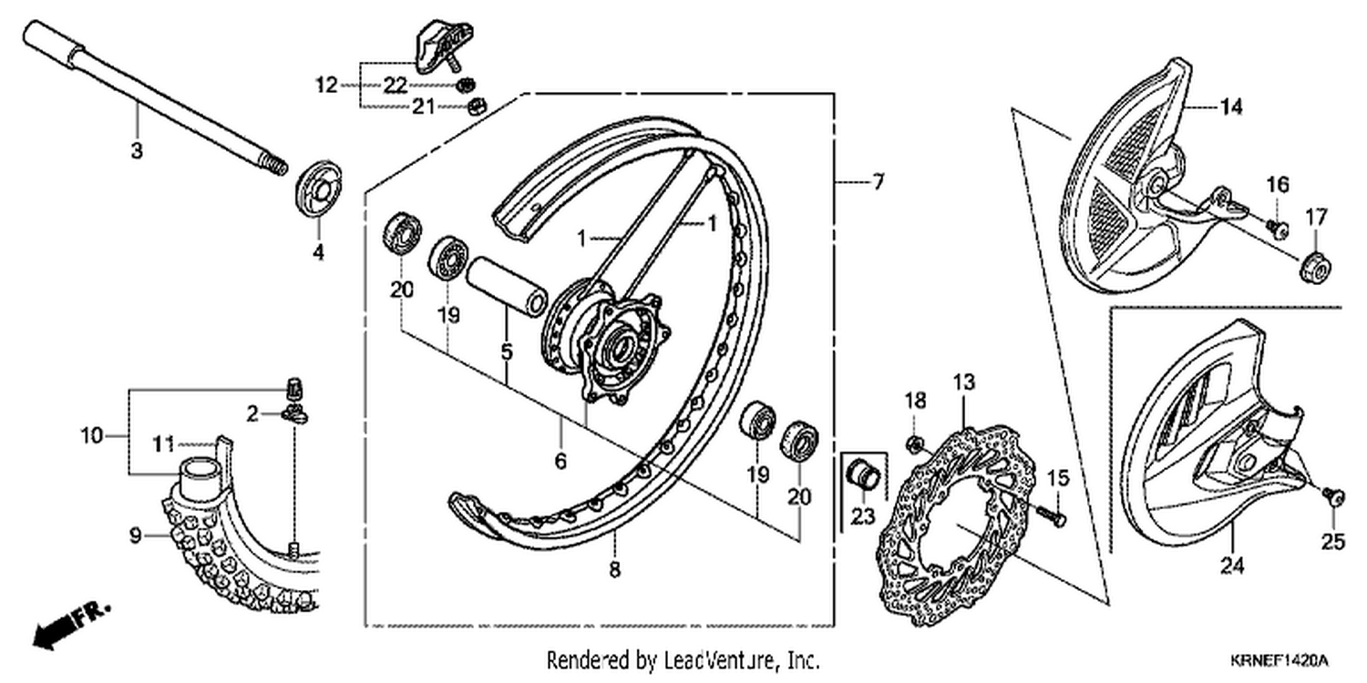  20 FRONT WHEEL