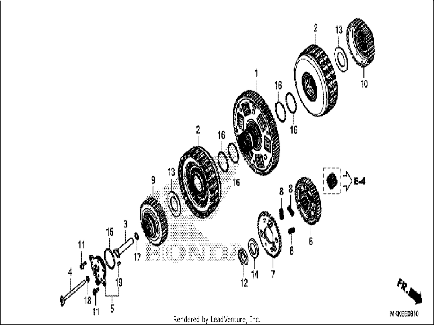  10 CLUTCH (CRF1000D/D2/DL/DL2)