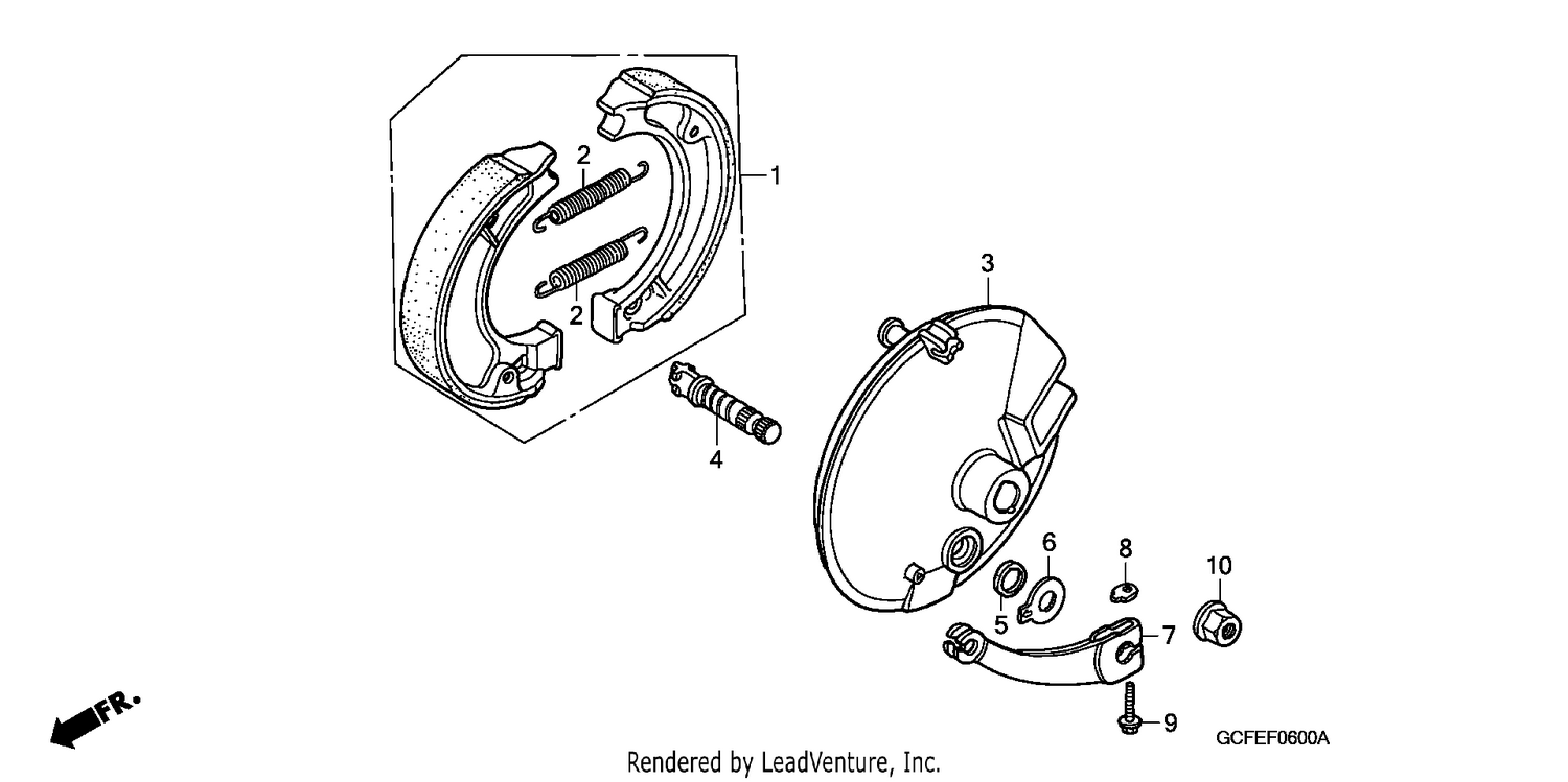 FRONT BRAKE PANEL