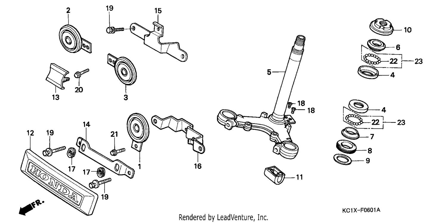 STEERING STEM/HORN (CB125TDJ/TP)