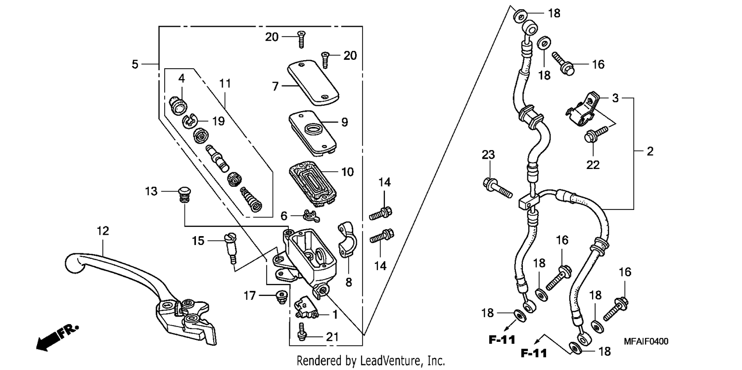 FR. BRAKE MASTER CYLINDER (CBF1000)