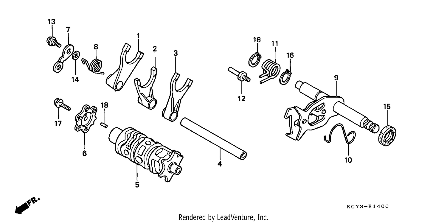 SHIFT DRUM/SHIFT FORK