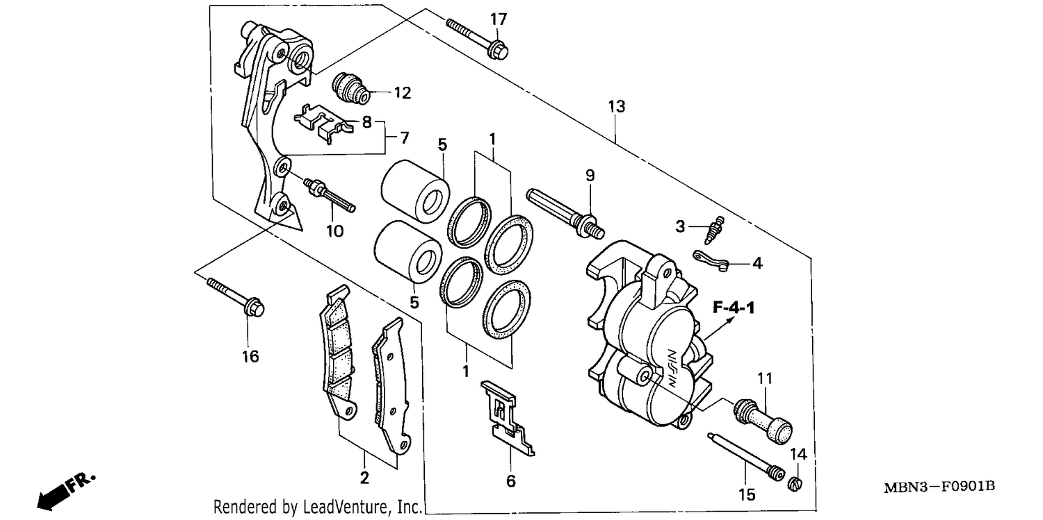 FRONT BRAKE CALIPER (U)