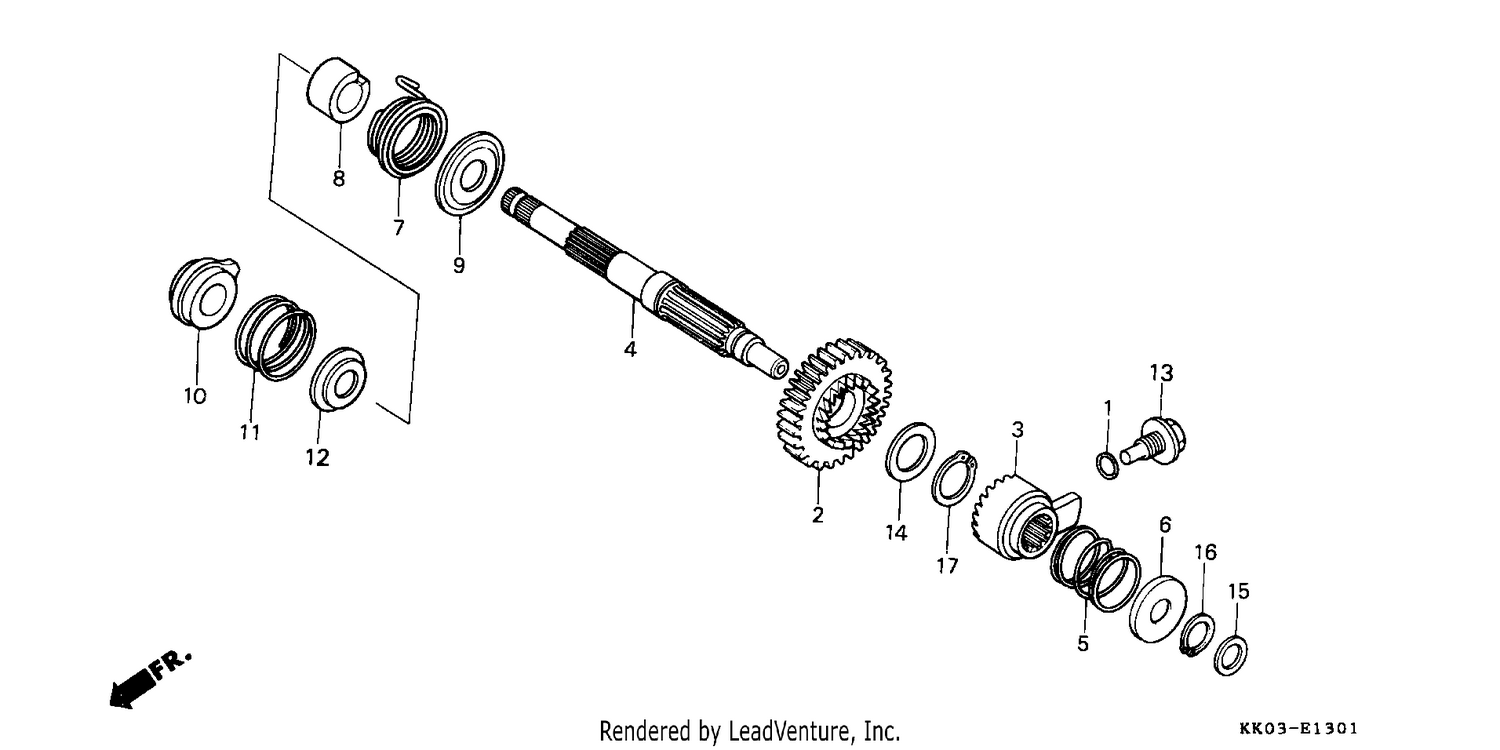 KICK STARTER SPINDLE (2)