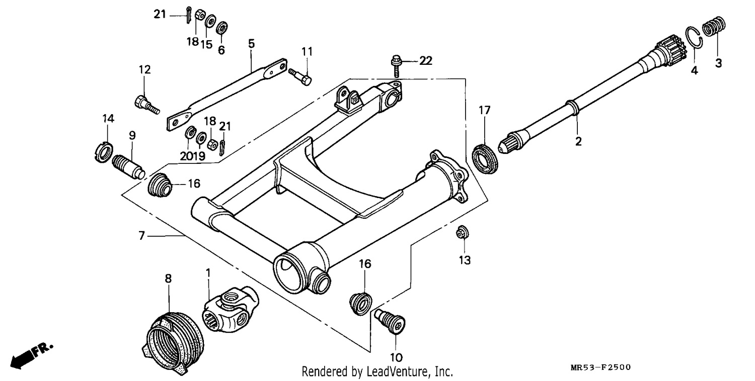 SWINGARM/PROPELLER SHAFT