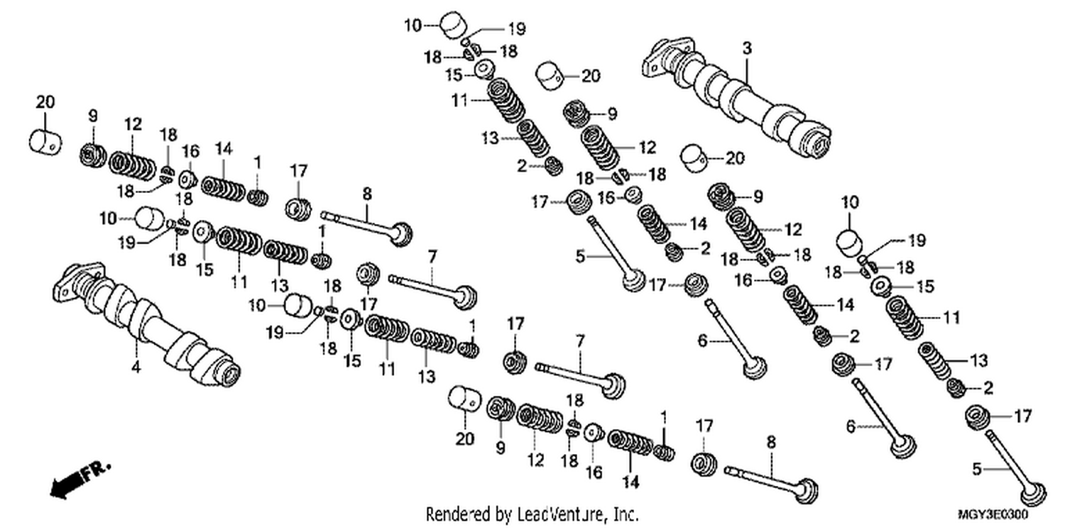  CAMSHAFT/VALVE (FRONT)
