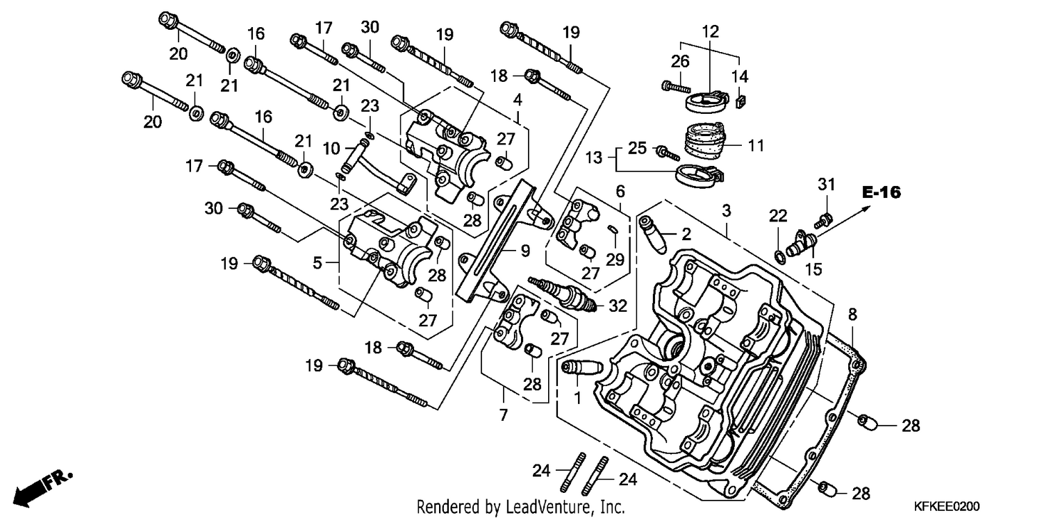 FRONT CYLINDER HEAD