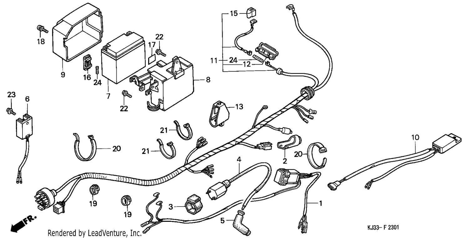 WIRE HARNESS/BATTERY (TL125J)