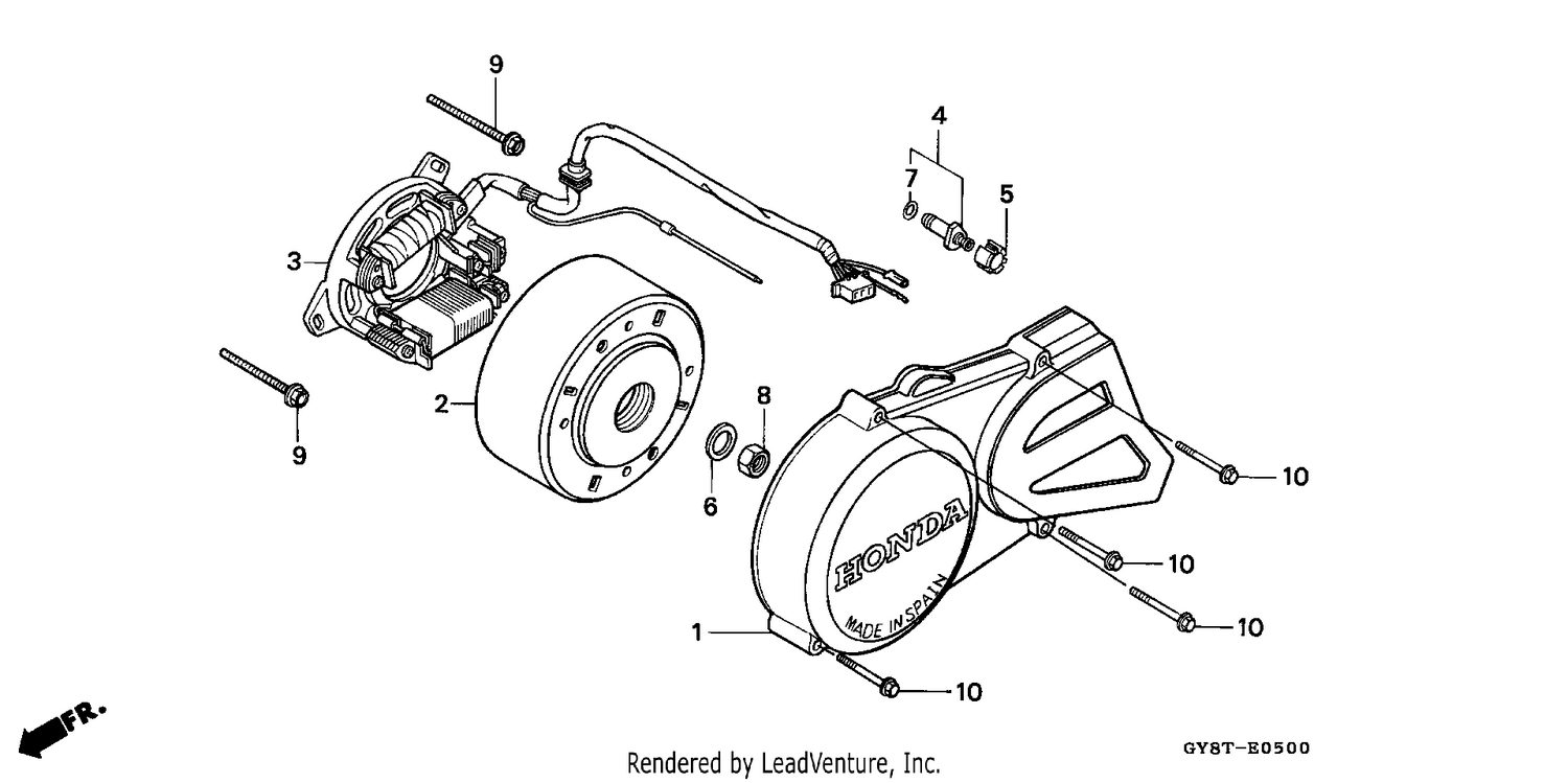 LEFT CRANKCASE COVER/ GENERATOR