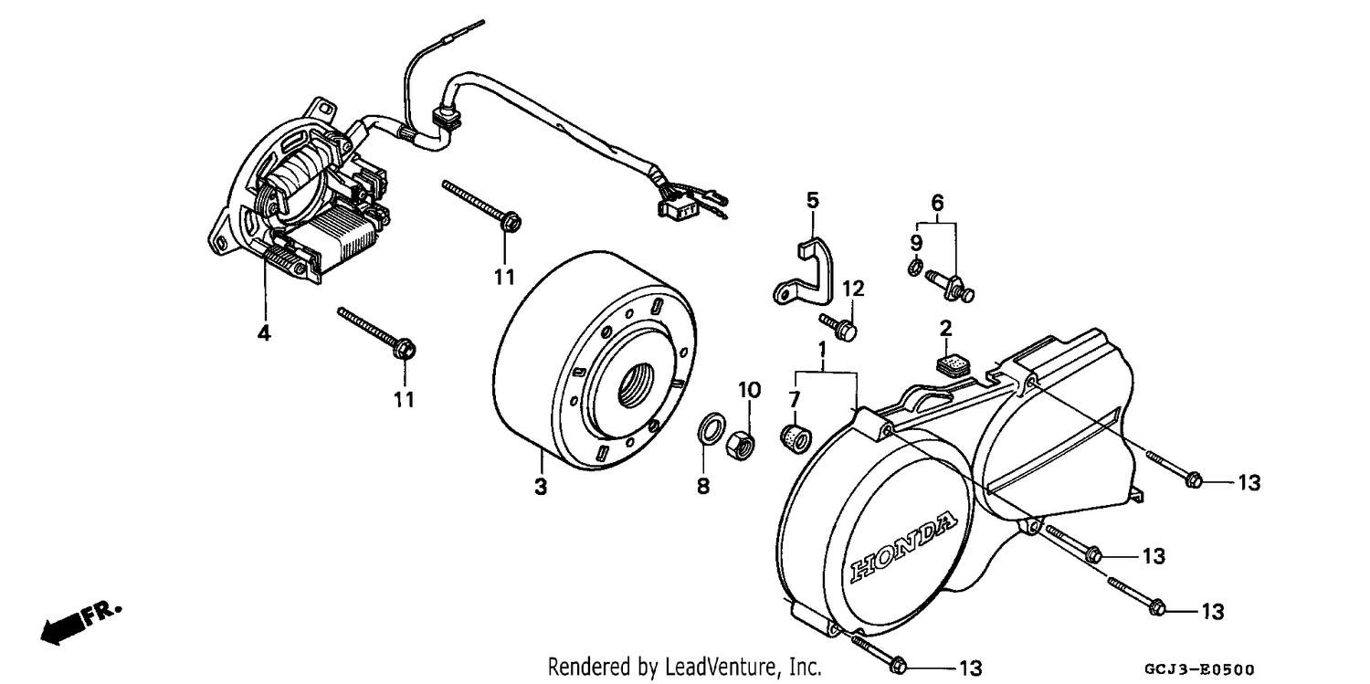 LEFT CRANKCASE COVER/ GENERATOR