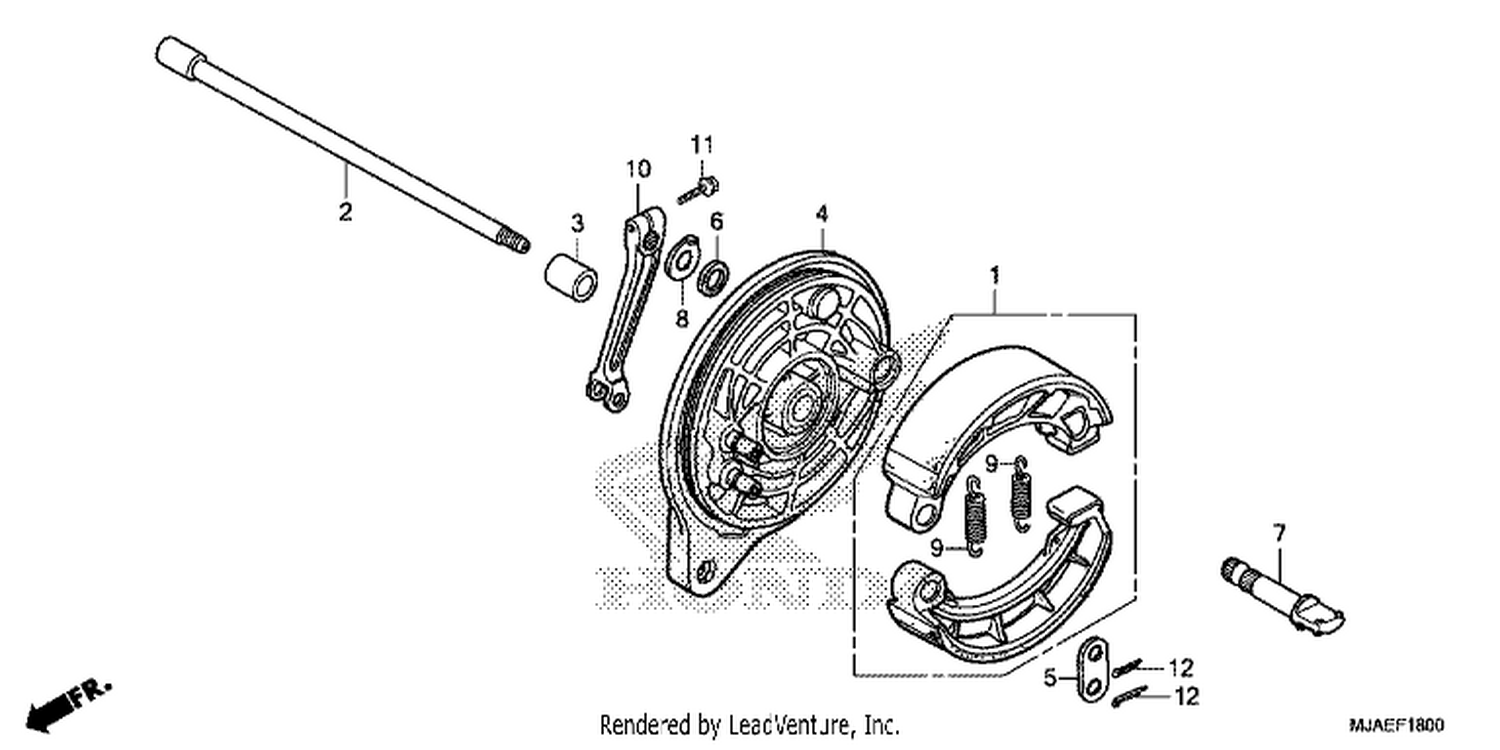  REAR BRAKE PANEL (VT750C2B/ C)