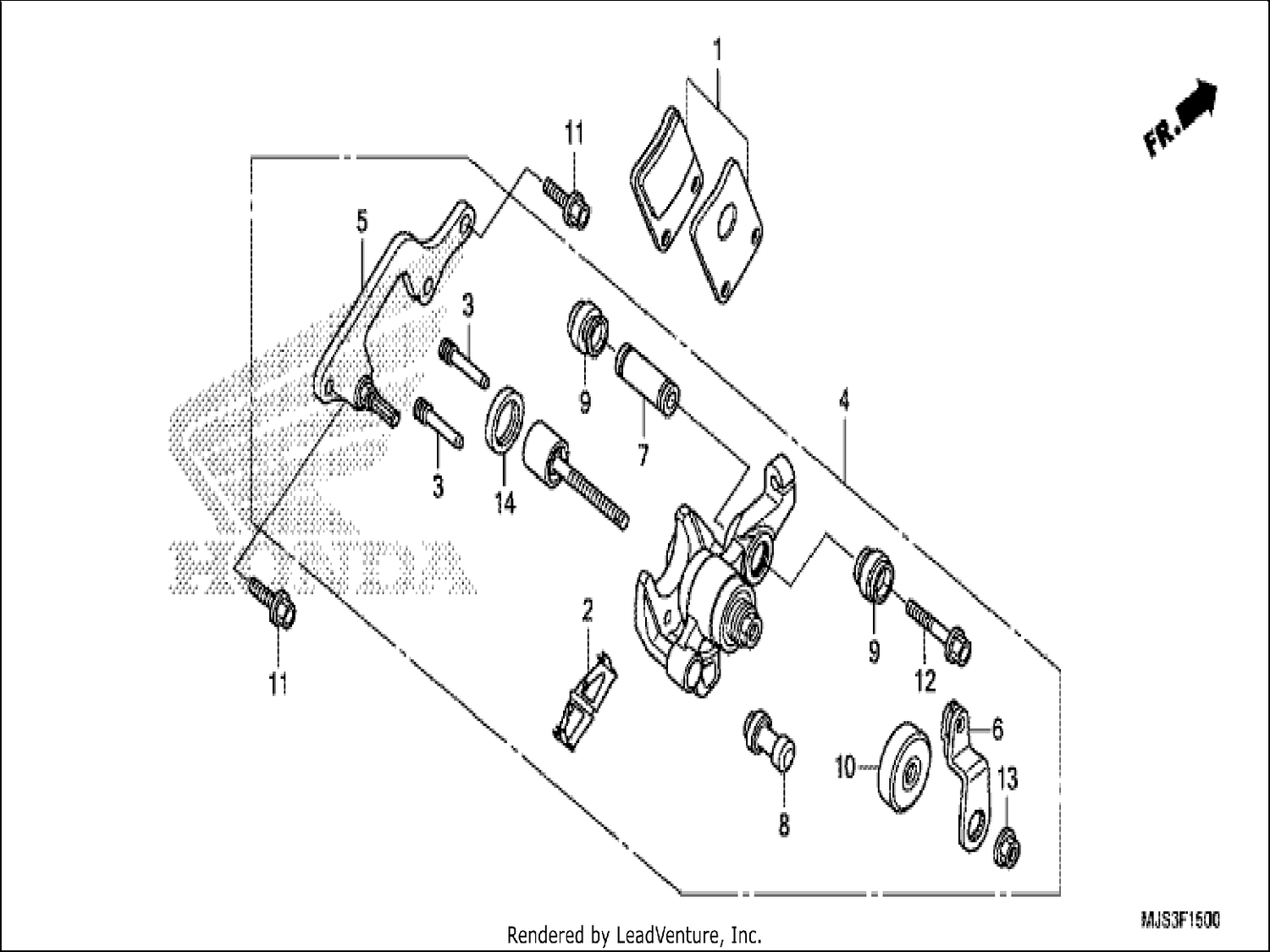  PARKING BRAKE CALIPER