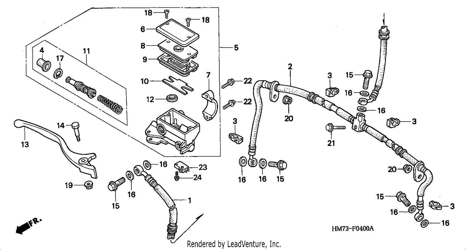 FR. BRAKE MASTER CYLINDER