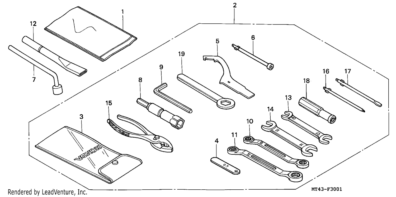 TOOLS (VFR750FR/FS/FT/FV)