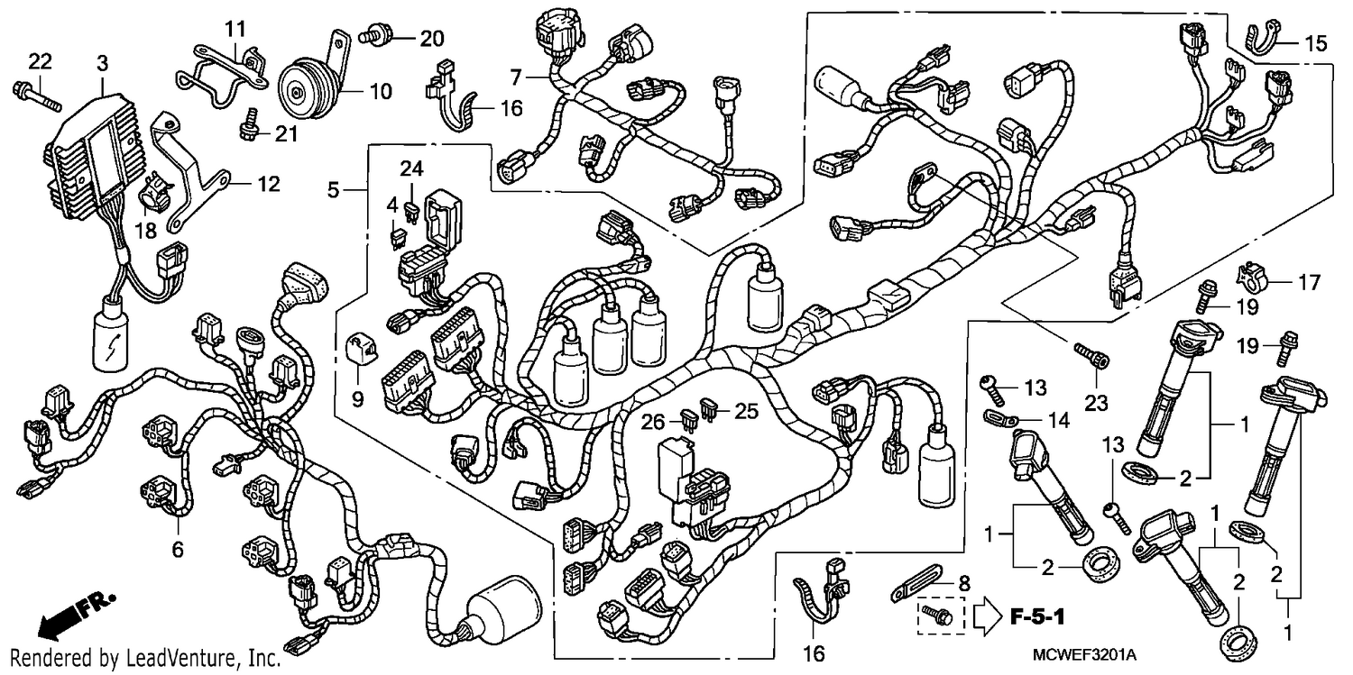 WIRE HARNESS (VFR800A)