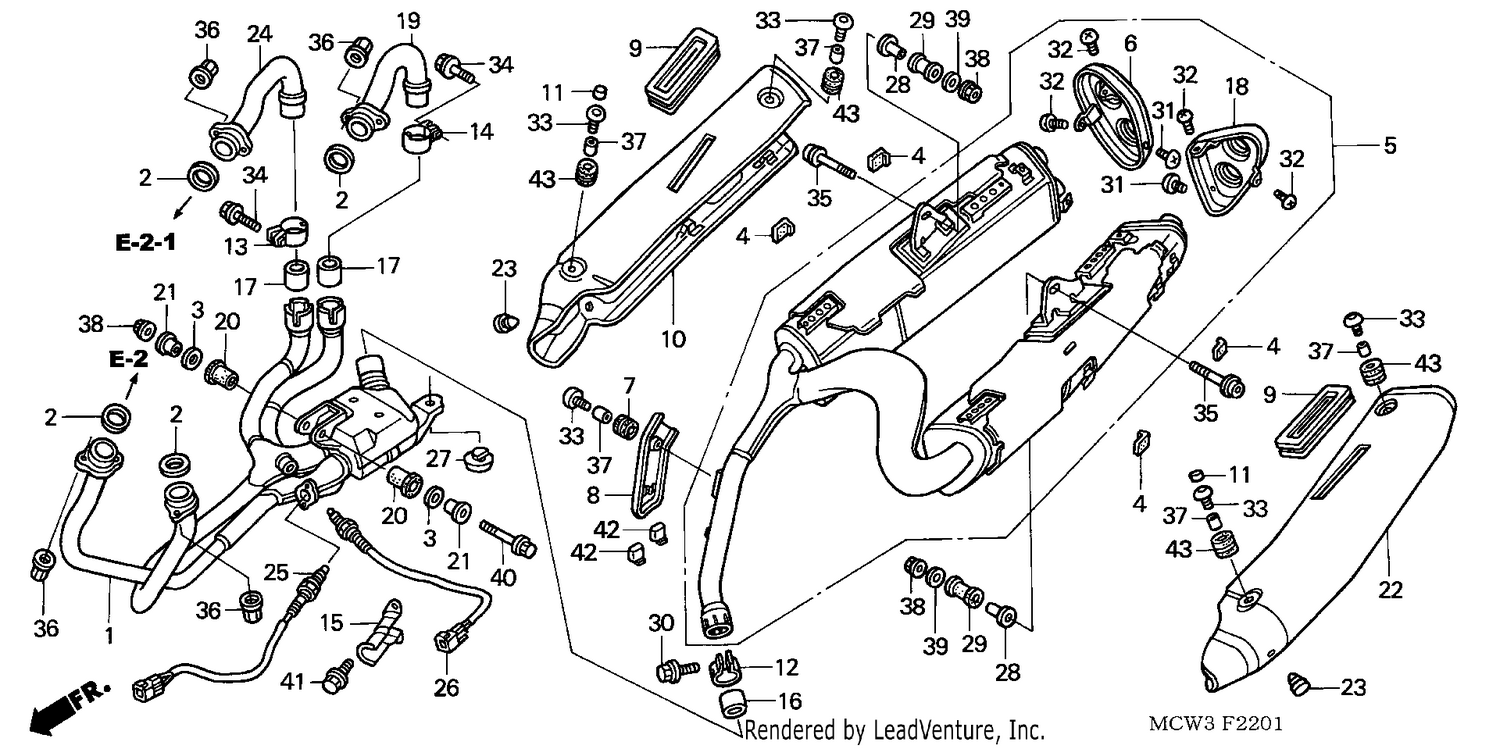 EXHAUST MUFFLER (VFR8004/5)(VFR800A4/5)