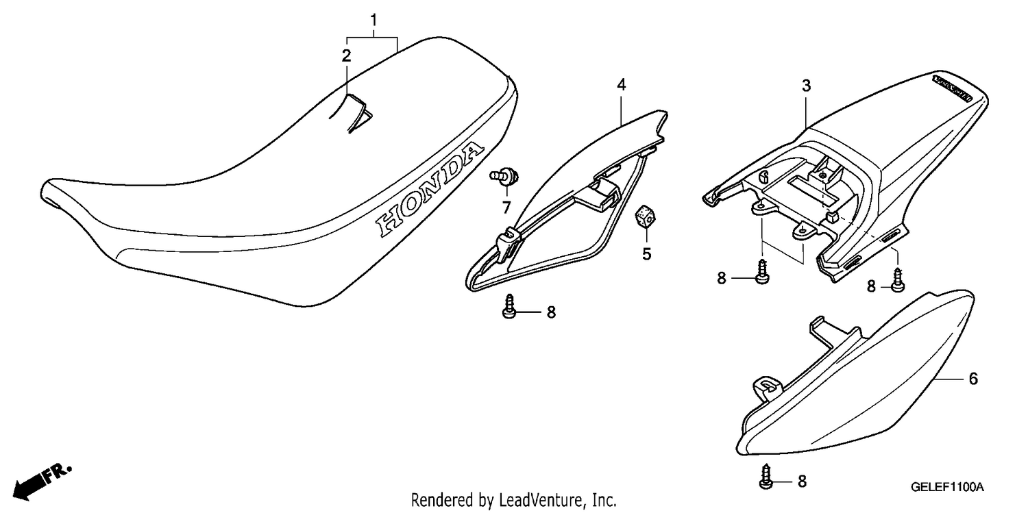 SEAT/REAR FENDER