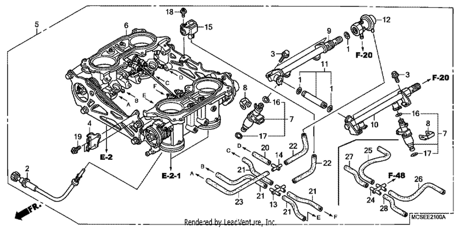  THROTTLE BODY (ASSY.)