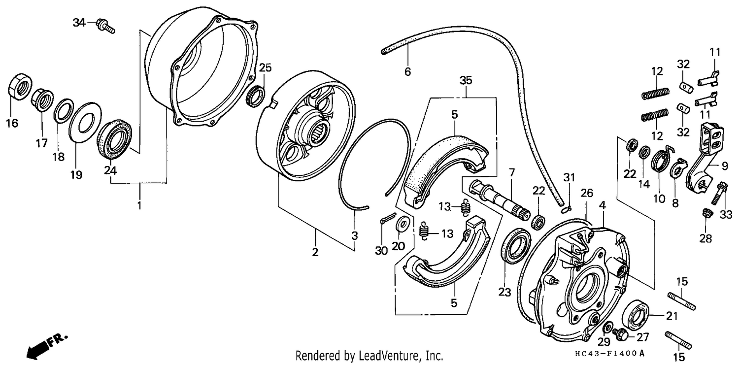 REAR BRAKE PANEL