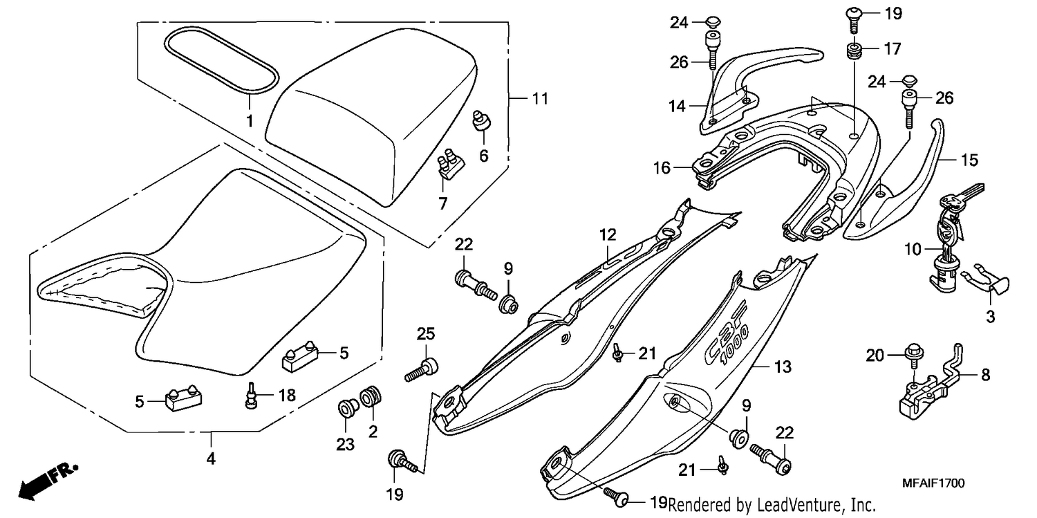 SEAT/SEAT COWL