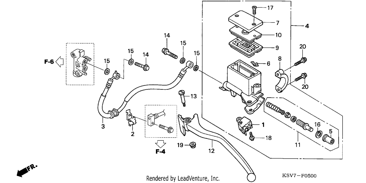 RR. BRAKE MASTER CYLINDER (NSS250X)