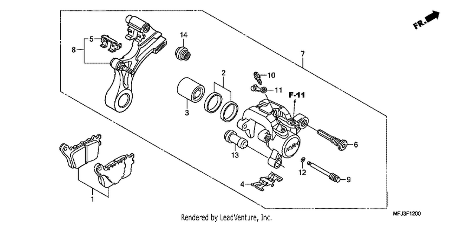  REAR BRAKE CALI PER (CBR600RR)