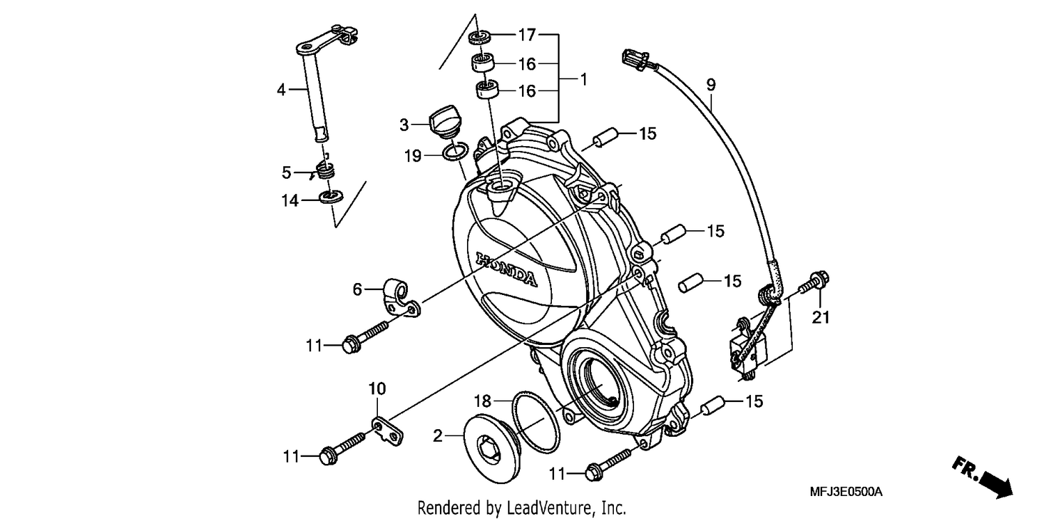 RIGHT CRANKCASE COVER (CBR600RR7/8)
