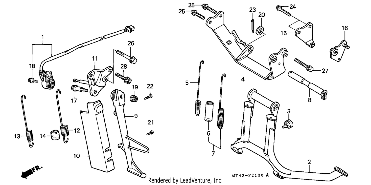 STAND (VFR750FL/FM/FN/FP)