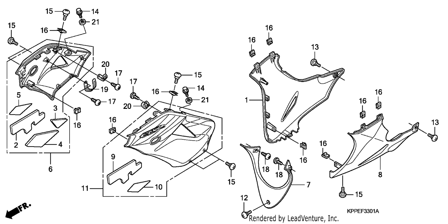 UNDER COWL (CBR125RW7/RW9/RWA)