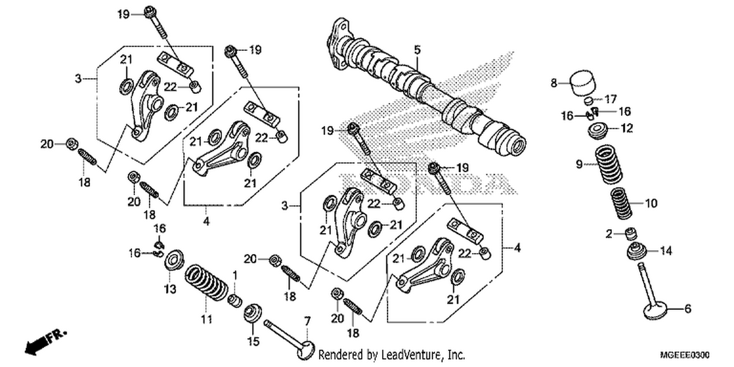  CAMSHAFT/ VALVE ( FRONT)