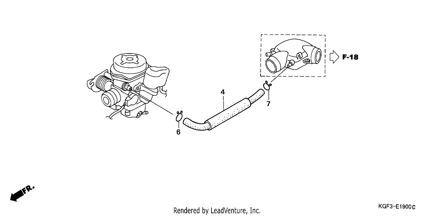 SUB AIR CLEANER (TUBING)