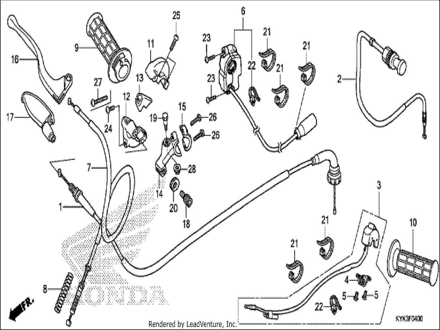  HANDLE LEVER/SWITCH/CABLE