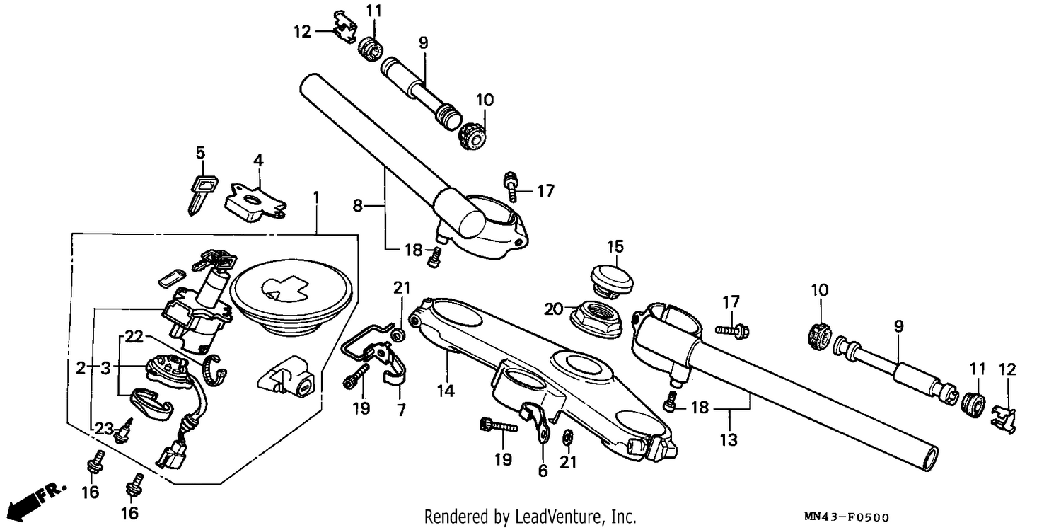 HANDLE PIPE/TOP BRIDGE