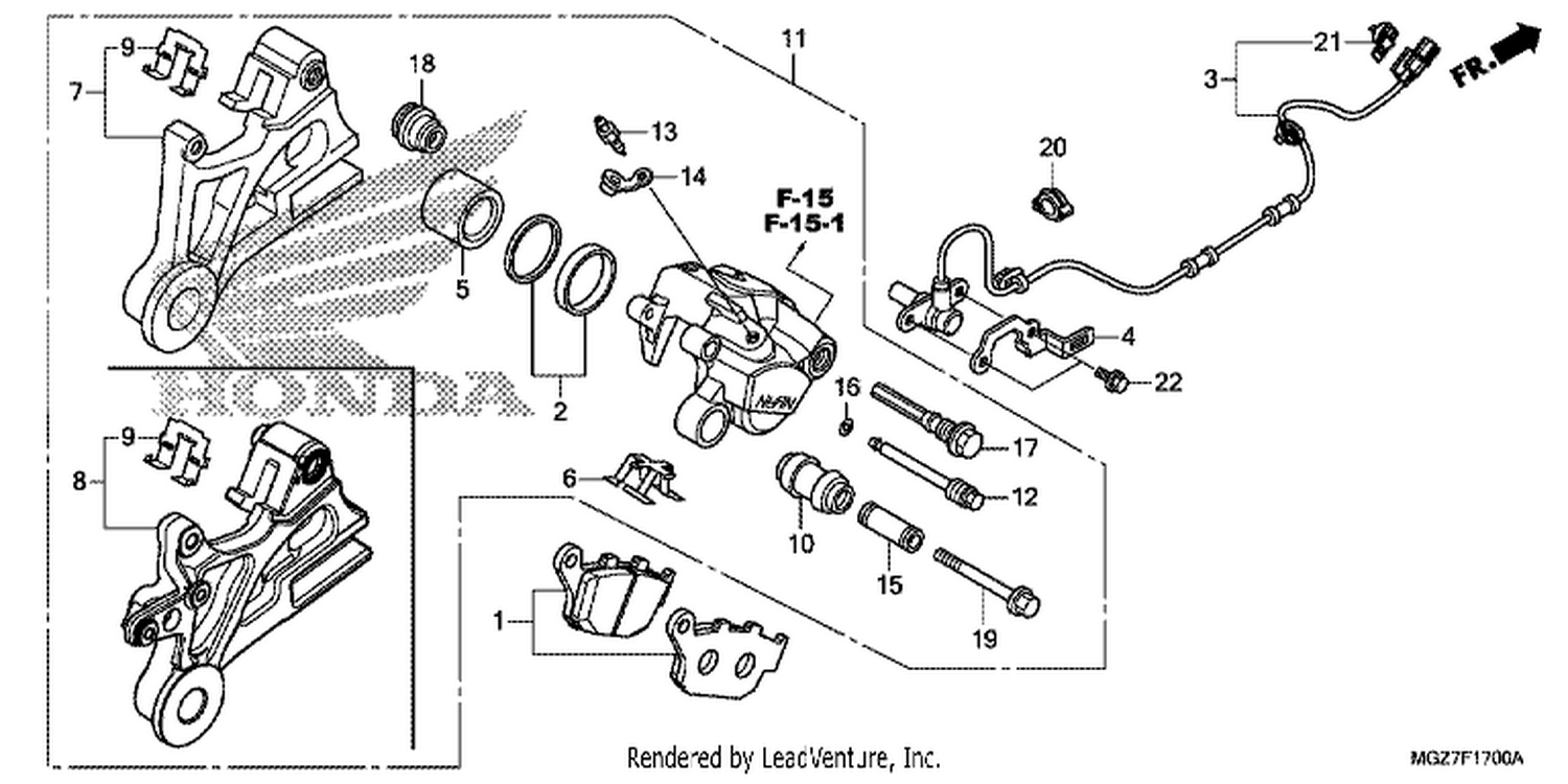  REAR BRAKE CALI PER