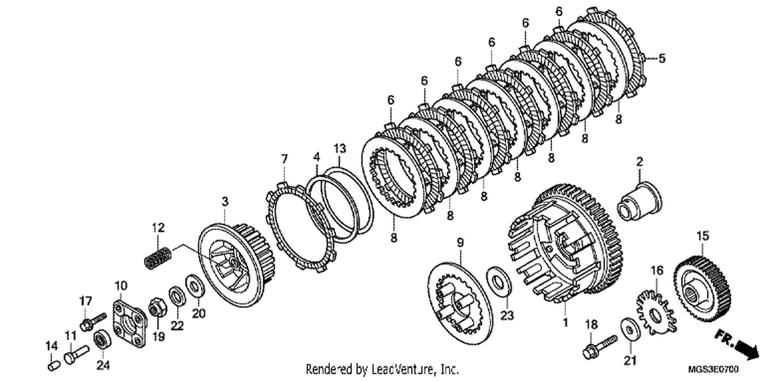  CLUTCH ( NC700X/ XA)