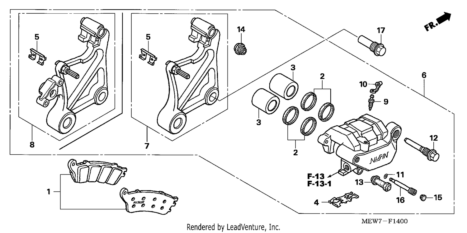 REAR BRAKE CALIPER