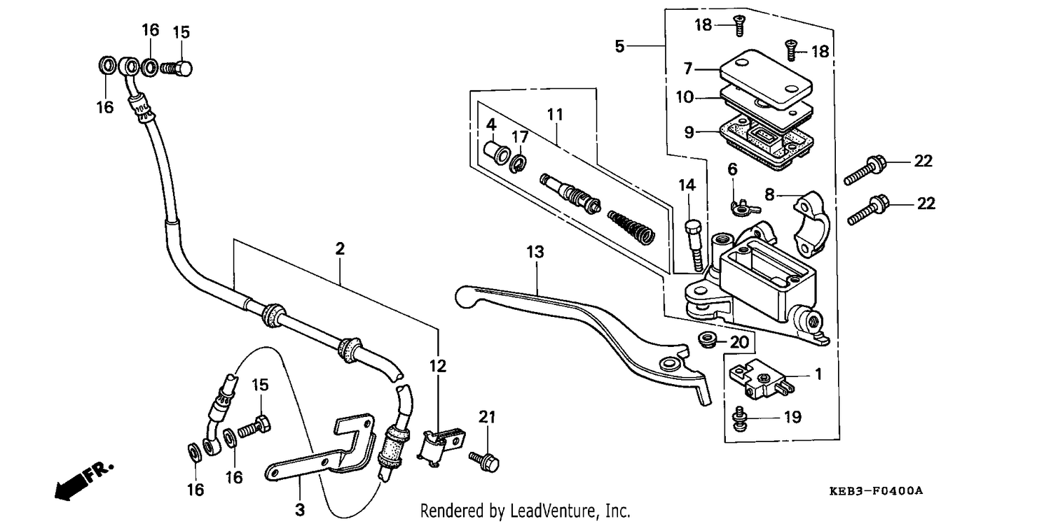 FR. BRAKE MASTER CYLINDER
