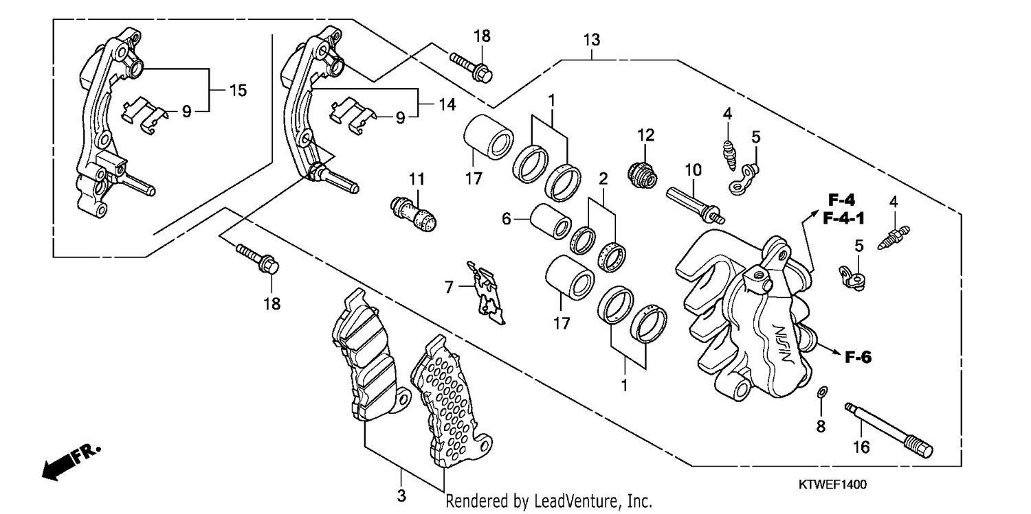 FRONT BRAKE CALIPER