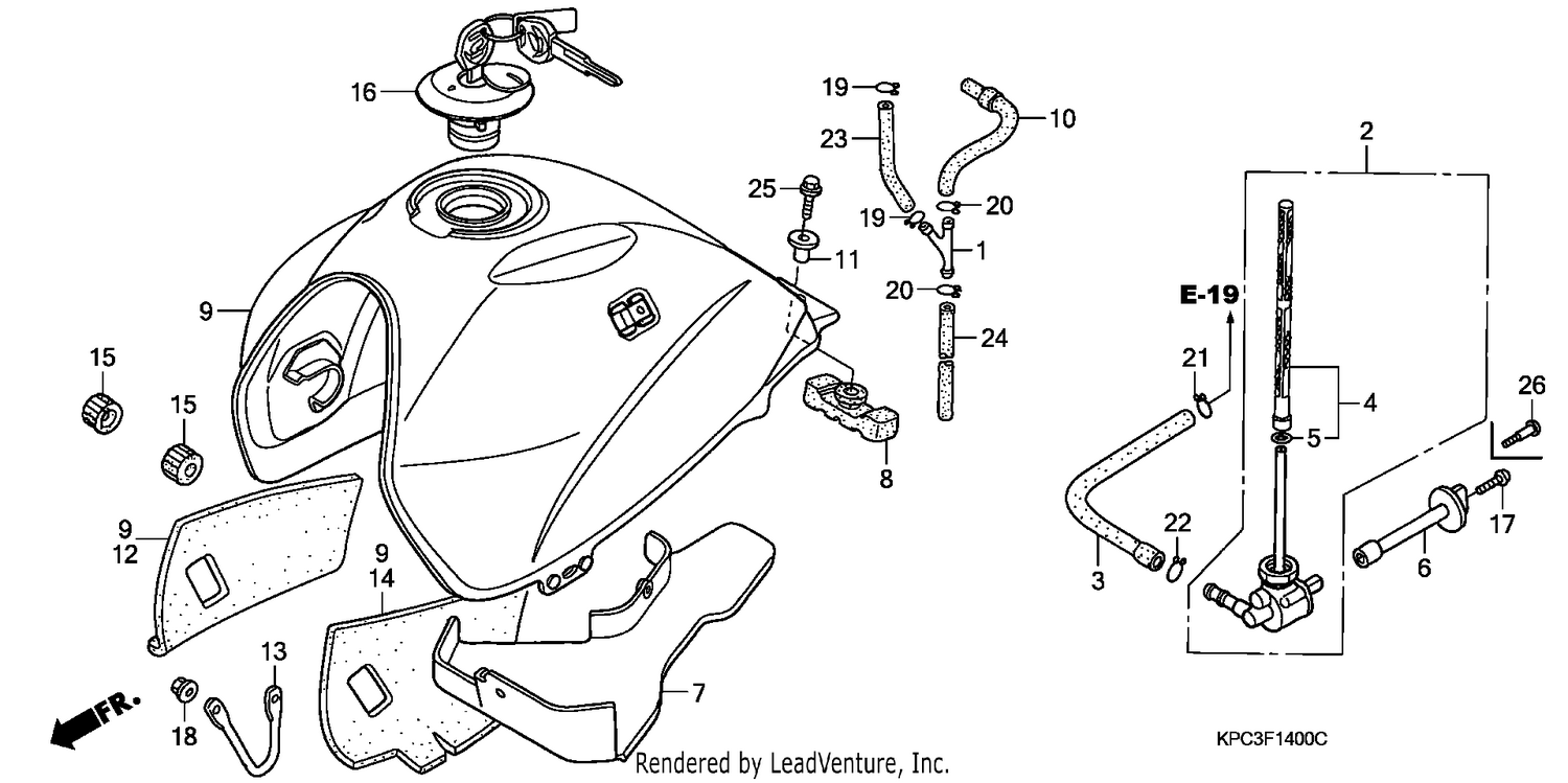 FUEL TANK (XL125V1/2/3/4/5/6)