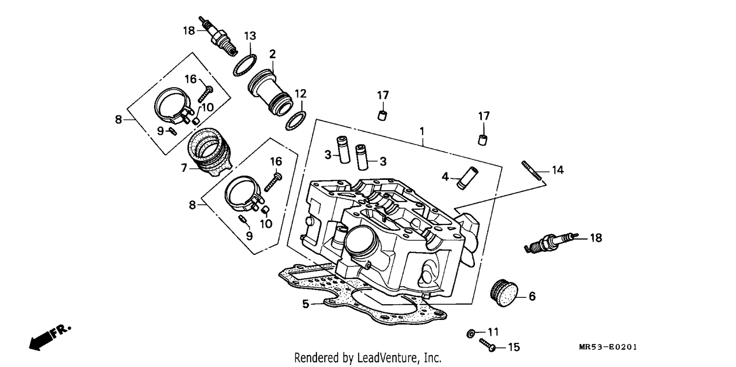 CYLINDER HEAD (REAR)