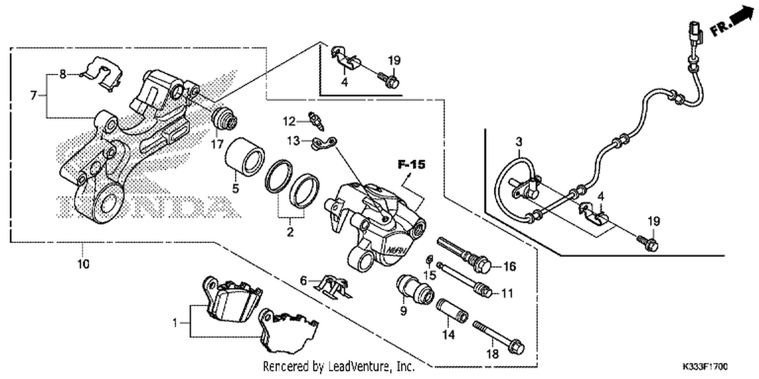  REAR BRAKE CALIPER