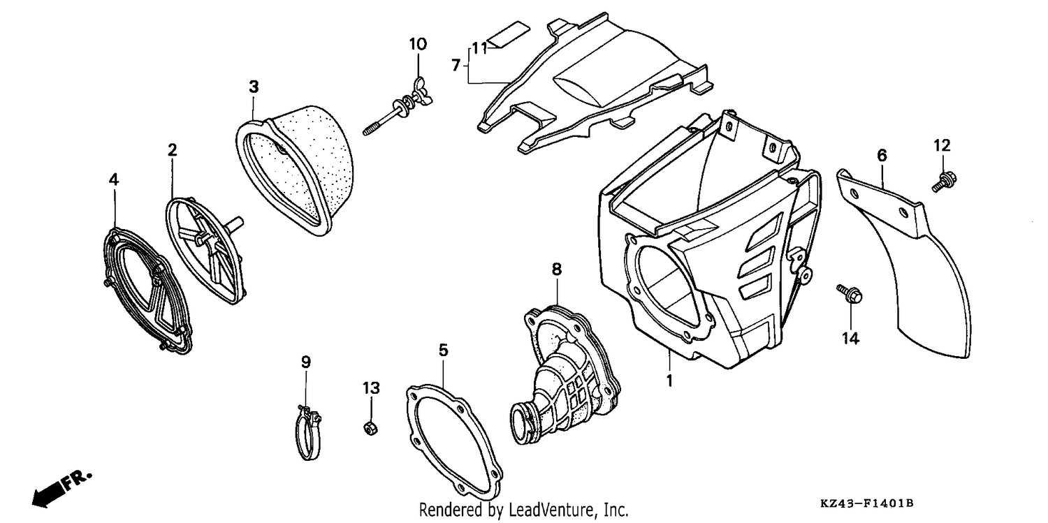 AIR CLEANER (CR125RM/RN)
