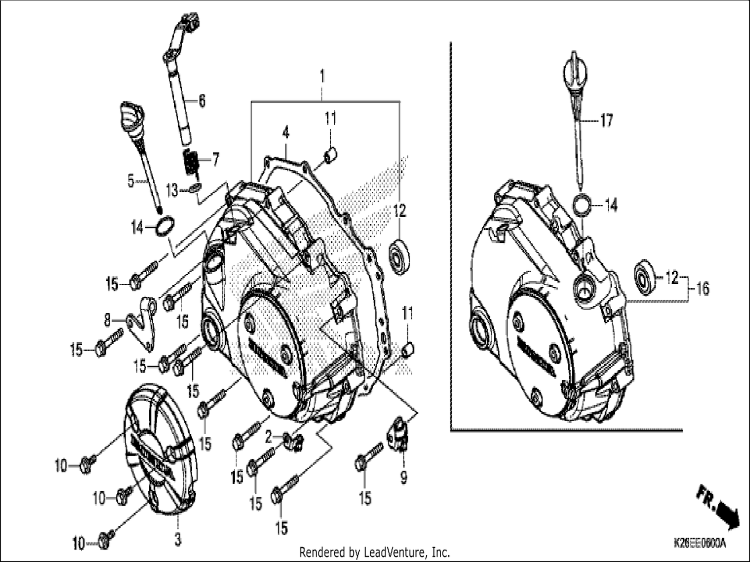  RIGHT CRANKCASE COVER