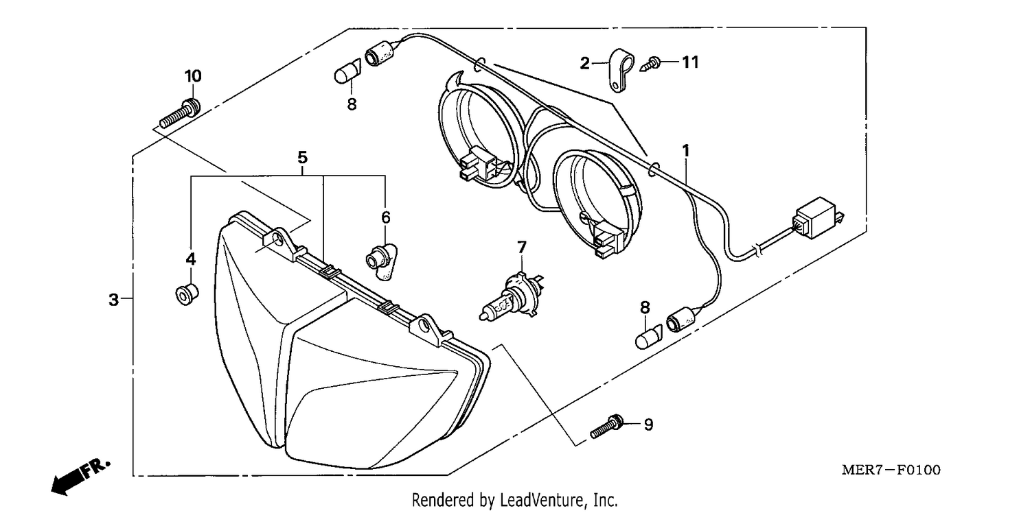 HEADLIGHT (CBF600S/SA)