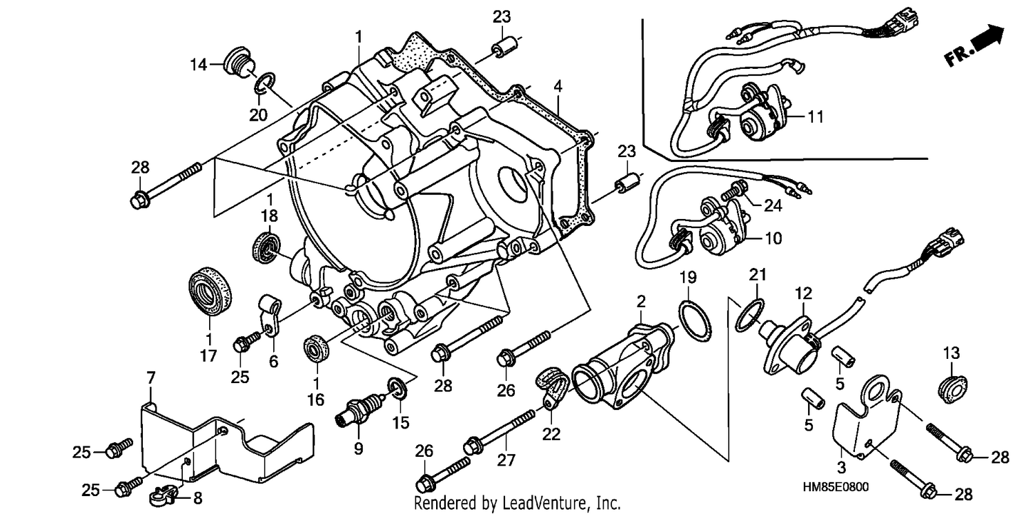 REAR CRANKCASE COVER