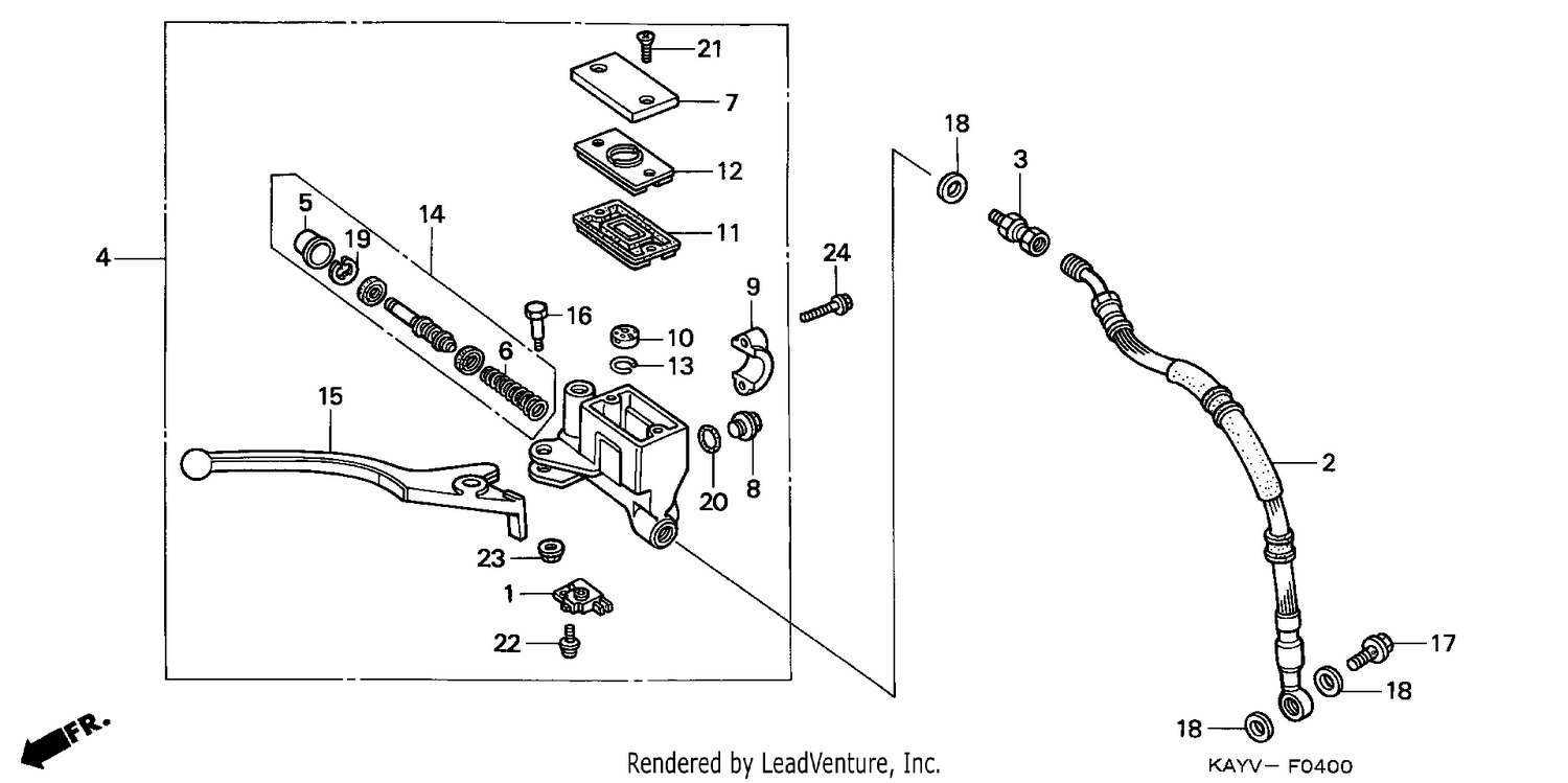 FR. BRAKE MASTER CYLINDER