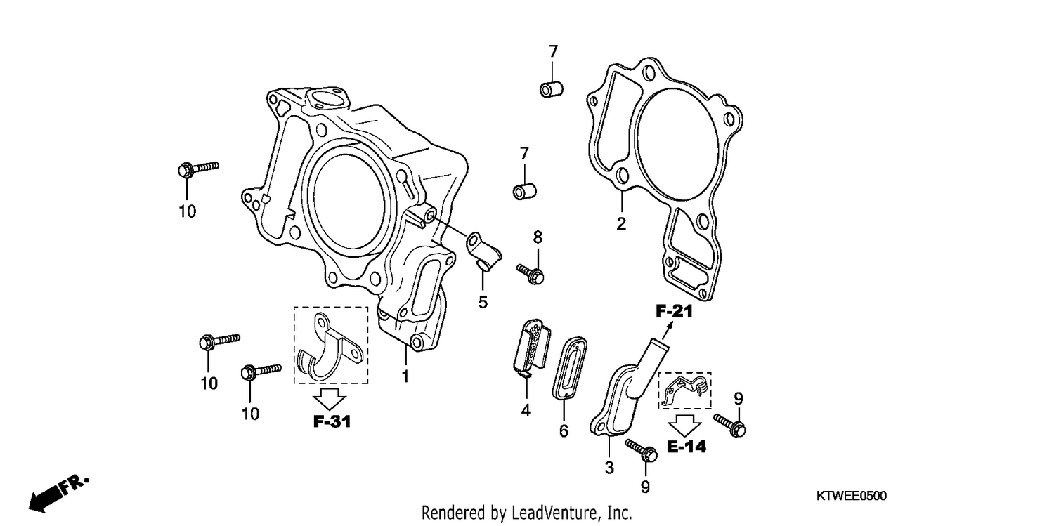 CYLINDER/REED VALVE